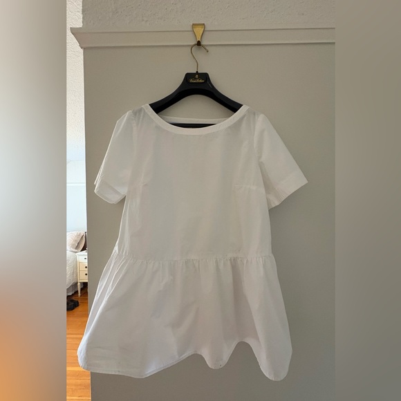 Anthropologie Tops - Anthropologie Maeve White Top with Peplum